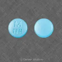 Paroxetine (Paroxetine [ pa-rox-a-teen ])-M N4-40 mg-Blue-Round