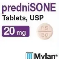 Prednisone (Prednisone)-M PS 20-20 mg-Peach-Round