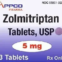 Zolmitriptan (nasal) (Zolmitriptan (nasal) [ zol-mi-trip-tan ])-AC 323-5 mg-Pink-Round