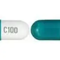 Carbamazepine (Carbamazepine (oral) [ kar-ba-maz-e-peen ])-APO C100-100 mg-White / Green-Capsule-shape