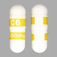 Celecoxib (Celecoxib [ sel-e-kox-ib ])-C6 200mg-200 mg-White / Yellow-Capsule-shape