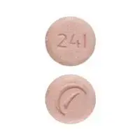 Clonidine (Clonidine (oral) [ kloe-ni-deen ])-Logo (Actavis) 241-0.1 mg-Pink-Round