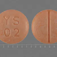 Clonidine (Clonidine (oral) [ kloe-ni-deen ])-YS 02-0.2 mg-Orange-Round