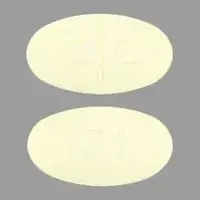 Clozapine (Clozapine [ kloe-za-peen ])-C C 71-200 mg-Yellow-Oval