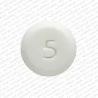 Methylphenidate (Methylphenidate (oral) [ meth-il-fen-i-date ])-M 5-5 mg-White-Round