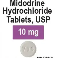 Midodrine (Midodrine [ my-doe-drin ])-739-10 mg-White-Round