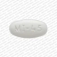 Mirtazapine (Mirtazapine [ mir-taz-a-peen ])-APO MI 45-45 mg-White-Oval