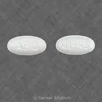 Mirtazapine (Mirtazapine [ mir-taz-a-peen ])-APO MI 45-45 mg-White-Oval