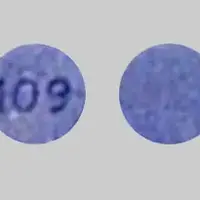 Fluoride (Fluoride [ flor-ide ])-109-multivitamin with fluoride 1 mg-Purple-Round