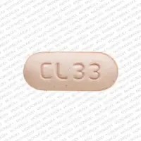 Rizatriptan (Rizatriptan [ rye-za-trip-tan ])-CL 33-5 mg (base)-Pink-Capsule-shape