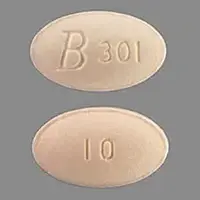 Simvastatin (Simvastatin)-B301 10-10 mg-Peach-Oval