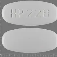 Acyclovir (injection) (Acyclovir (injection) [ a-sye-klo-veer ])-HP 228-800 mg-White-Oval