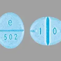 Amphetamine sulfate (Amphetamine [ am-fet-a-meen ])-e 502 1 0-10 mg-Blue-Oval
