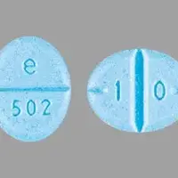 Amphetamine and dextroamphetamine (Amphetamine and dextroamphetamine [ am-fet-a-meen-and-dex-troe-am-fet-a-meen ])-e 502 1 0-10 mg-Blue-Oval