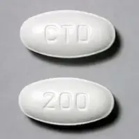 Cimetidine (Cimetidine [ sye-me-ti-deen ])-CTD 200-200 MG-White-Oval