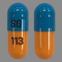 Fluoxetine (Fluoxetine [ floo-ox-e-teen ])-SG 113-10 mg-Blue & Orange-Capsule-shape