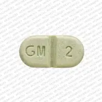 Glimepiride (Glimepiride [ glye-mep-ir-ide ])-GM 2-2 mg-Green-Capsule-shape