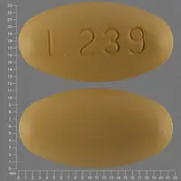 Hydrochlorothiazide and valsartan (Hydrochlorothiazide and valsartan [ hye-droe-klor-oh-thye-a-zide-and-val-sar-tan ])-L239-25 mg / 320 mg-Yellow-Oval