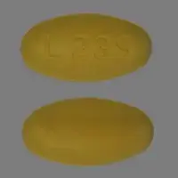 Hydrochlorothiazide and valsartan (Hydrochlorothiazide and valsartan [ hye-droe-klor-oh-thye-a-zide-and-val-sar-tan ])-L239-25 mg / 320 mg-Yellow-Oval