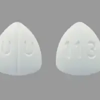 Lamotrigine (Lamotrigine [ la-moe-tri-jeen ])-U U 113-150 mg-White-Three-sided