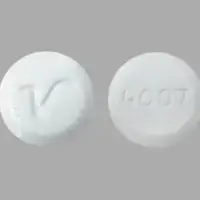 Lorazepam (injection) (Lorazepam (injection) [ lor-a-ze-pam ])-V 4007-0.5 mg-White-Round