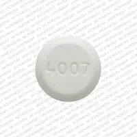 Lorazepam (injection) (Lorazepam (injection) [ lor-a-ze-pam ])-V 4007-0.5 mg-White-Round