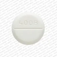 Lorazepam (injection) (Lorazepam (injection) [ lor-a-ze-pam ])-V 4008-1 mg-White-Round