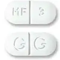 Metformin (eqv-glucophage xr) (Metformin [ met-for-min ])-G G MF 3-1000 mg-White-Capsule-shape