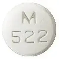 Olanzapine (Olanzapine (oral) [ oh-lanz-a-peen ])-M 522-15 mg-White-Round