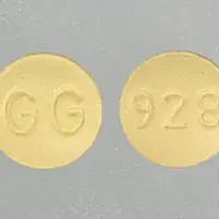 Ondansetron (injection) (Ondansetron (injection) [ on-dan-se-tron ])-GG 928-8 mg-Yellow-Round