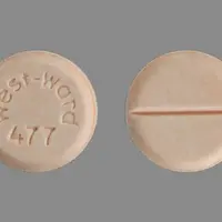 Prednisone (Prednisone)-West-ward 477-20 mg-Orange-Round