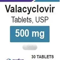 Valacyclovir (Valacyclovir [ val-a-sye-kloe-veer ])-500-500 mg-White-Capsule-shape