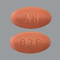 Valsartan (Valsartan [ val-sar-tan ])-AN 838-80 mg-Pink-Oval