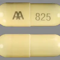 Amoxicillin (Amoxicillin)-AA 825-500 mg-Yellow-Capsule-shape