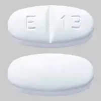 Levetiracetam (monograph) (Keppra)-E 13-1000 mg-White-Oval