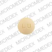 Quinapril (Quinapril [ kwin-a-pril ])-LU F02-10 mg-Yellow-Round