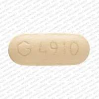 Sertraline (Sertraline [ ser-tra-leen ])-G 4910 100 MG-100 mg-Yellow-Oval