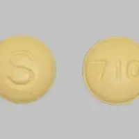 Topiramate (Topiramate [ toe-pyre-a-mate ])-S 710-50 mg-Yellow-Round