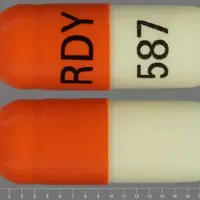 Amlodipine and benazepril (Amlodipine and benazepril [ am-loe-di-peen-and-ben-ay-ze-pril ])-RDY 587-5 mg / 40 mg-Brown & White-Capsule-shape