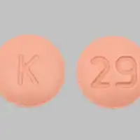 Amlodipine and olmesartan (Amlodipine and olmesartan [ am-loe-de-peen-ol-me-sar-tan ])-K 29-10 mg / 20 mg-Peach-Round