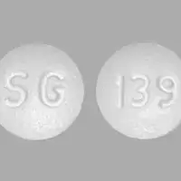 Donepezil (Donepezil (oral) [ doe-nep-e-zil ])-SG 139-5 mg-White-Round