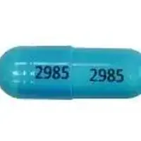 Doxycycline (eent) (monograph) (Medically reviewed)-2985 2985-100 mg-Blue-Capsule-shape