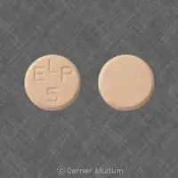 Enalapril (Enalapril (oral/injection) [ e-nal-a-pril ])-ELP 5-5 mg-Pink-Round