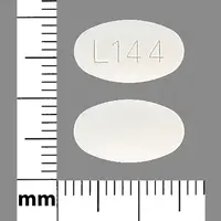 Hydrochlorothiazide and losartan (Hydrochlorothiazide and losartan [ hye-droe-klor-oh-thye-a-zide-and-loe-sar-tan ])-L144-12.5 mg / 100 mg-White-Oval