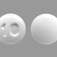 Lisinopril (Lisinopril [ lyse-in-oh-pril ])-10-10 mg-White-Round