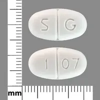 Metformin (eqv-glumetza) (Metformin [ met-for-min ])-S G 1 07-1000 mg-White-Oval