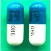 Prazosin (Prazosin [ pra-zoe-sin ])-GPI 5 mg 086-5 mg-Blue & White-Capsule-shape