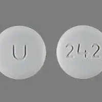 Amlodipine (Amlodipine [ am-loe-di-peen ])-U 242-5 mg-White-Round