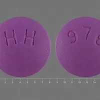 Ropinirole (Ropinirole (oral) [ roe-pin-i-role ])-HH 976-3 mg-Purple-Round