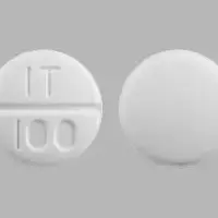 Trazodone (Trazodone [ traz-oh-done ])-IT 100-100 mg-White-Round